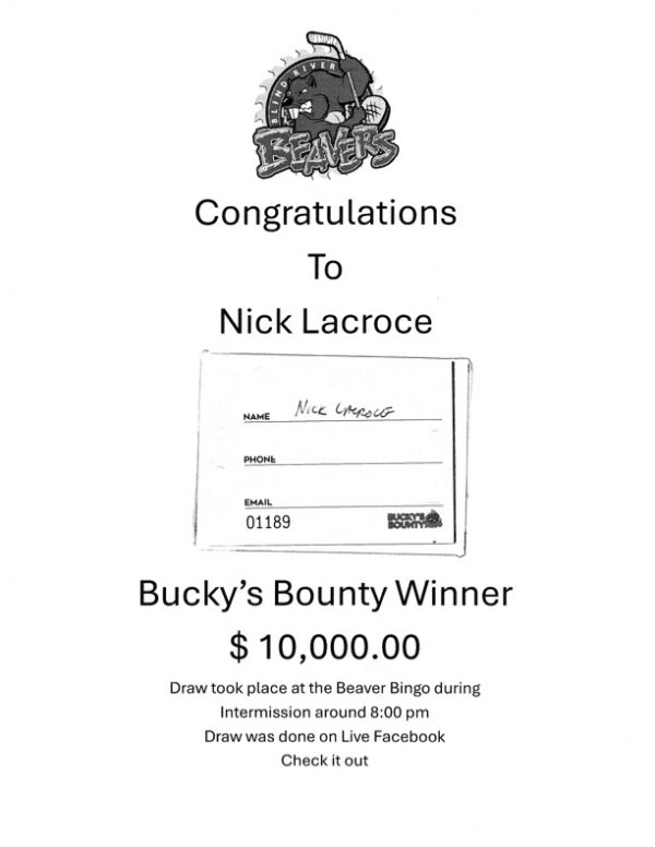 Congratulations to our Bucky’s Bounty Draw Winner!
