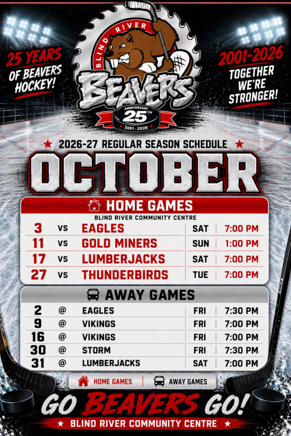 Beavers October Schedule