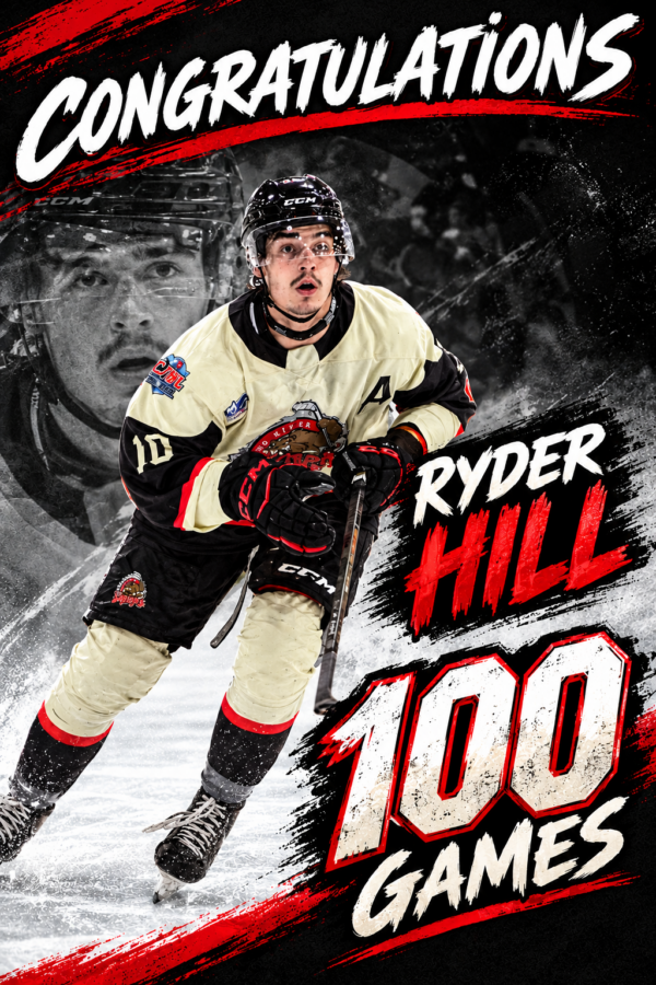 Congratulations Ryder Hill, 100 games with the Beavers!